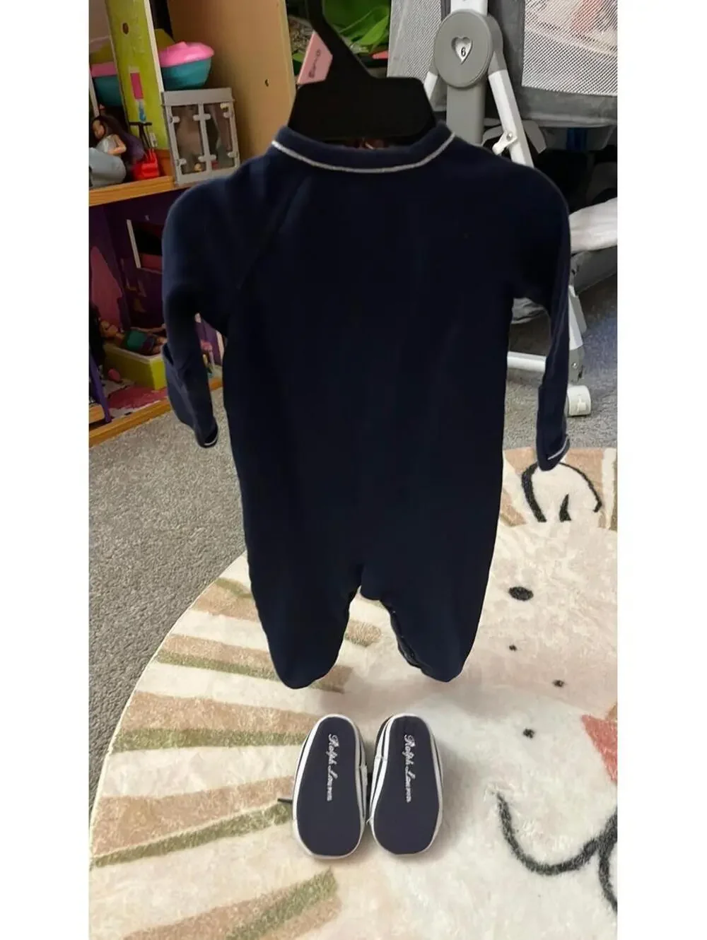 Ralph Lauren Polo Set Onesie & Shoes